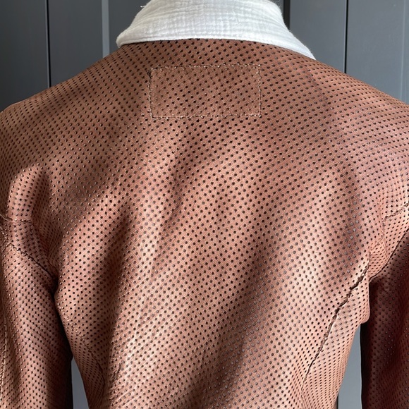 Marco Delli laser cut leather jacket - Picture 8 of 9